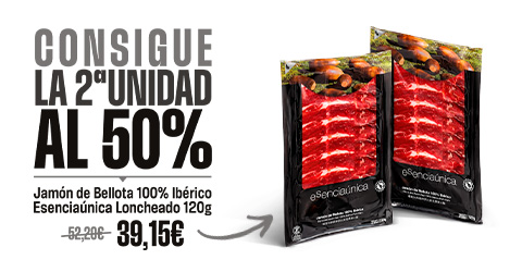 2ª unidad de jamón loncheado al 50%