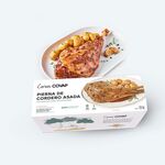 Pierna de cordero asada y envase
 | Carnes COVAP