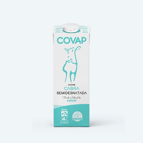 Leche de cabra semidesnatada COVAP 1L (Pack 6uds)