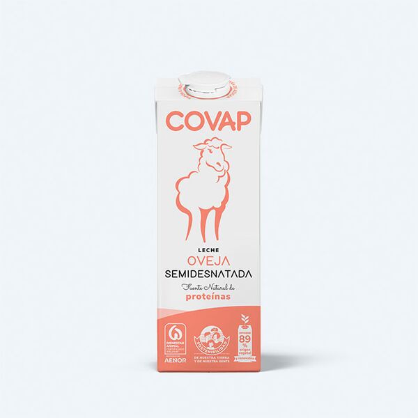 Leche de oveja semidesnatada COVAP  Lácteos COVAP