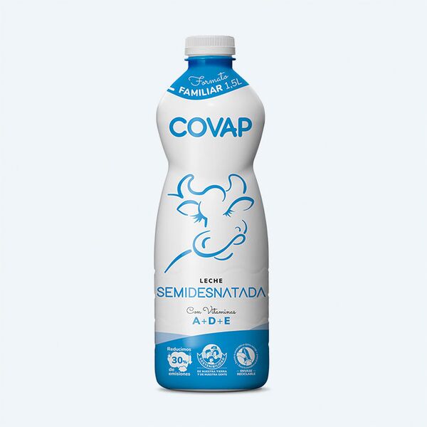 Leche Semidesnatada COVAP 1,5L | Lácteos COVAP