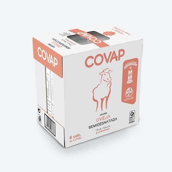 Leche de oveja semidesnatada COVAP pack | Lácteos COVAP