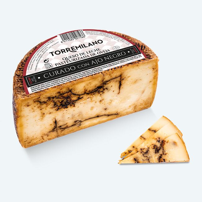 Queso de Oveja Pasteurizado Curado con Ajo Negro