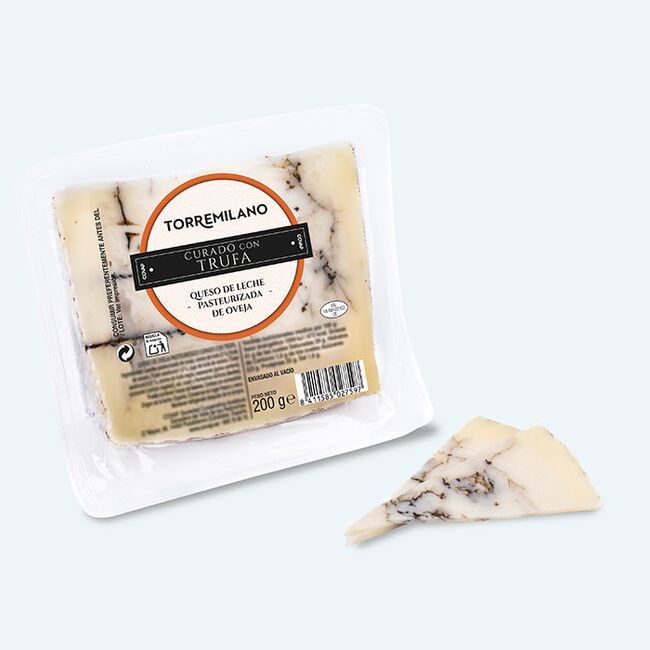 Queso de Oveja Pasteurizado Curado con Trufa