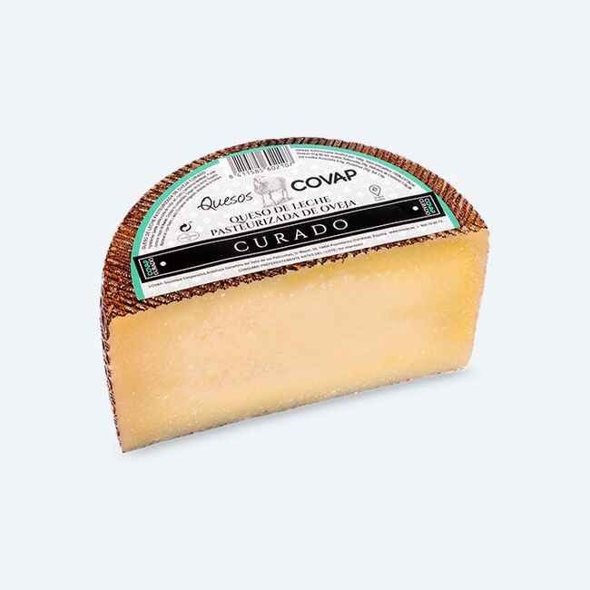 Queso de Leche Pasteurizada de Oveja Curado Mitad | Quesos COVAP