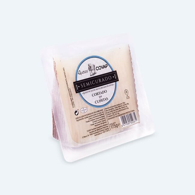 Queso de Leche Pasteurizada de Oveja Semicurado Cortado | Quesos COVAP