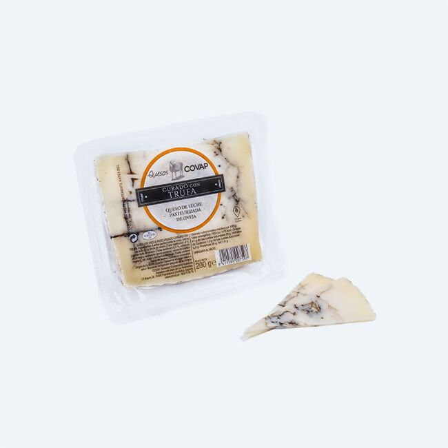 Queso de Oveja Pasteurizado Curado con Trufa 200 gr