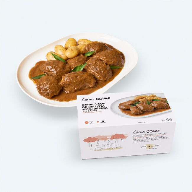 Carrillada de Bellota 100% Ibérica en salsa y envase
 | Asados COVAP