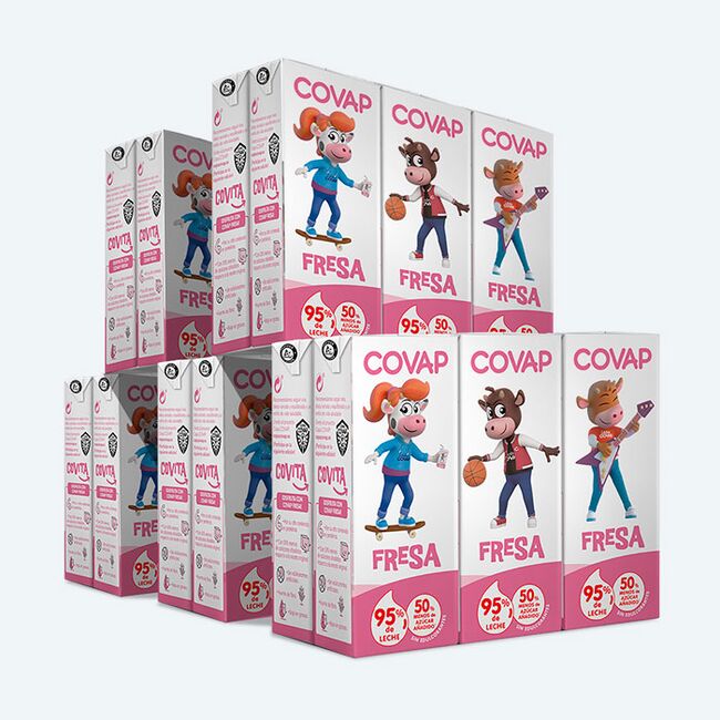 Batido de fresa COVAP | Lácteos COVAP