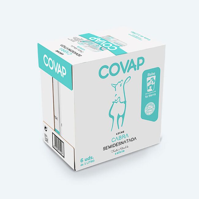 Leche de cabra semidesnatada COVAP | Lácteos COVAP