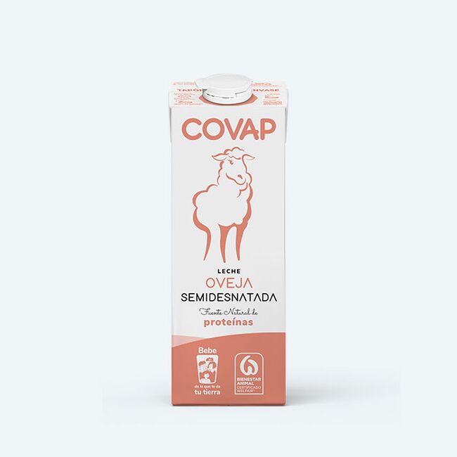 Leche de oveja semidesnatada COVAP  Lácteos COVAP