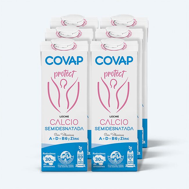 Leche semidesnatada Calcio Protect COVAP | Lácteos COVAP