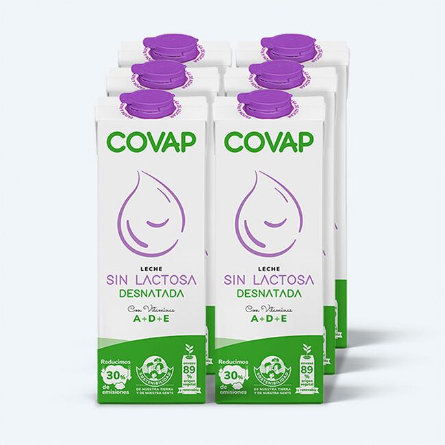 Leche Entera sin lactosa briks | Lácteos COVAP