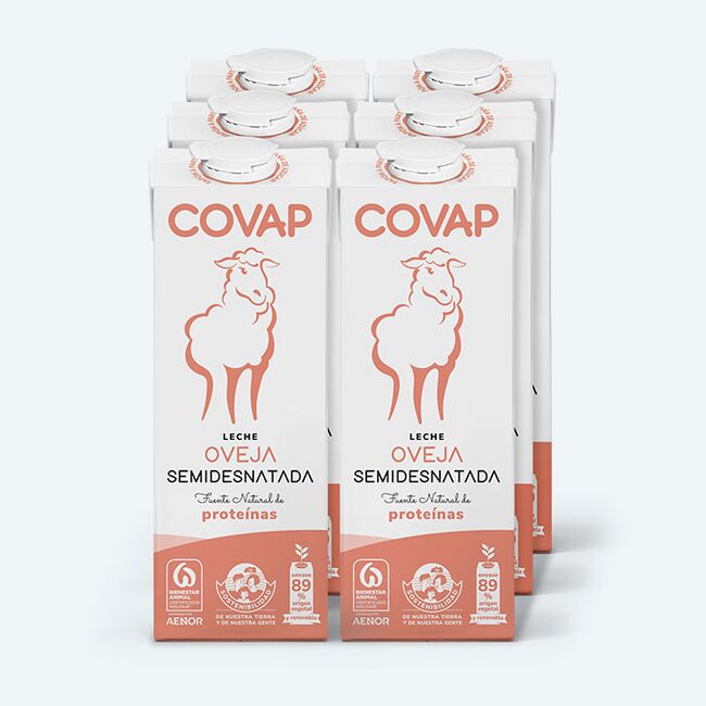 Leche de oveja semidesnatada COVAP  Lácteos COVAP