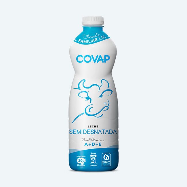 Leche Semidesnatada COVAP 1,5L | Lácteos COVAP