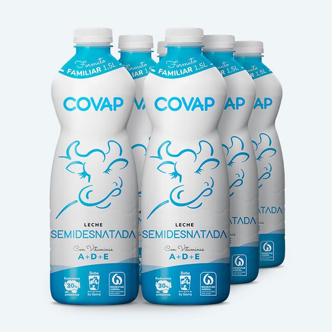 Leche Semidesnatada COVAP 1,5L | Lácteos COVAP