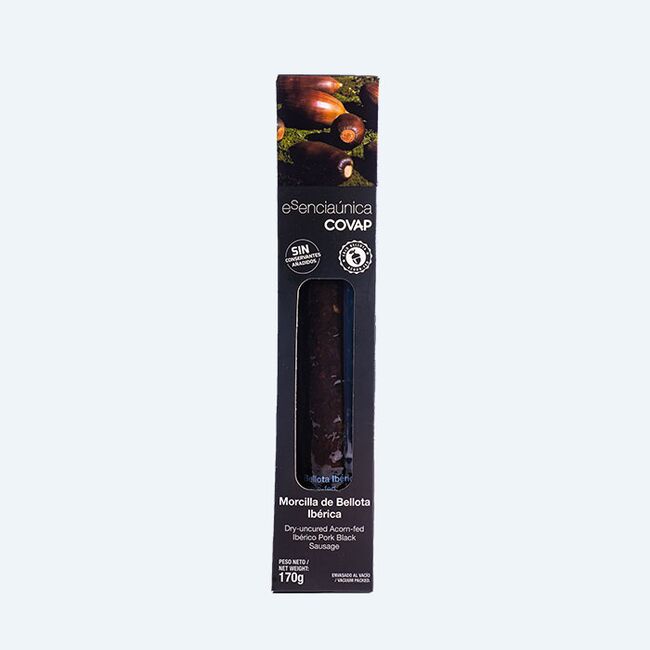 Morcilla de Bellota Ibérica sin conservantes tabla | Esenciaúnica