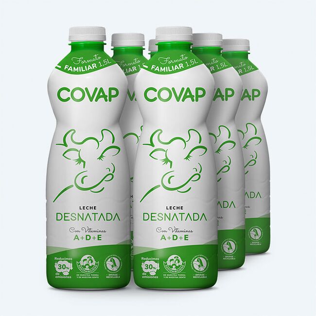 Leche Desnatada COVAP 1,5L | Lácteos COVAP