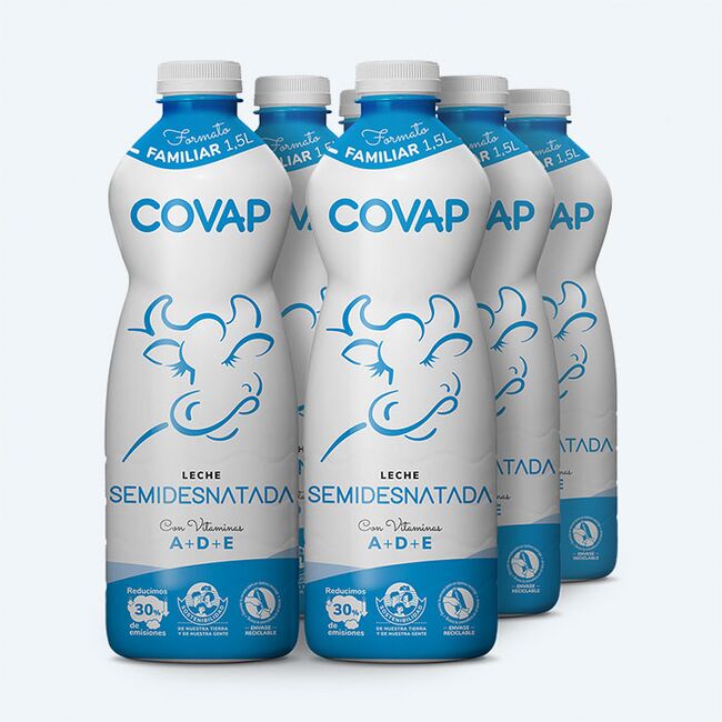 Leche Semidesnatada COVAP 1,5L | Lácteos COVAP