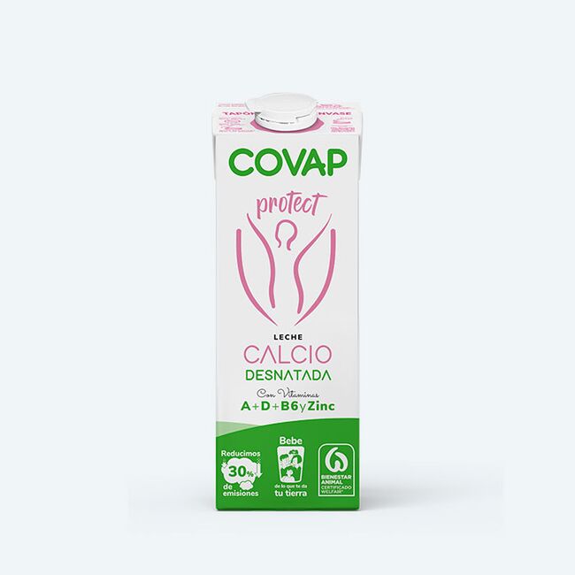 Leche Calcio Protect Desnatada COVAP 1L | Lácteos COVAP