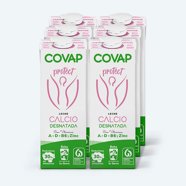 Leche Calcio Protect Desnatada COVAP 1L | Lácteos COVAP