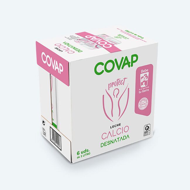 Leche Calcio Protect Desnatada COVAP 1L | Lácteos COVAP