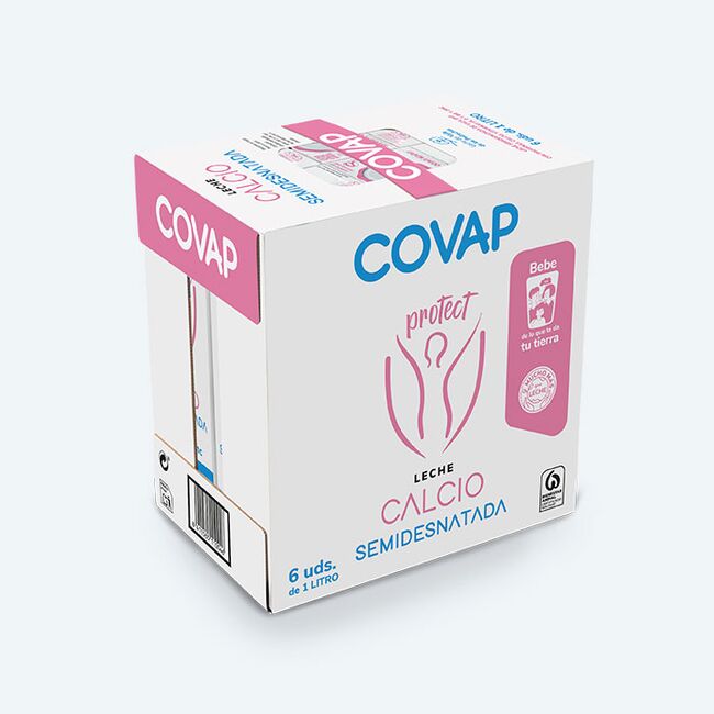 Leche semidesnatada Calcio Protect COVAP | Lácteos COVAP