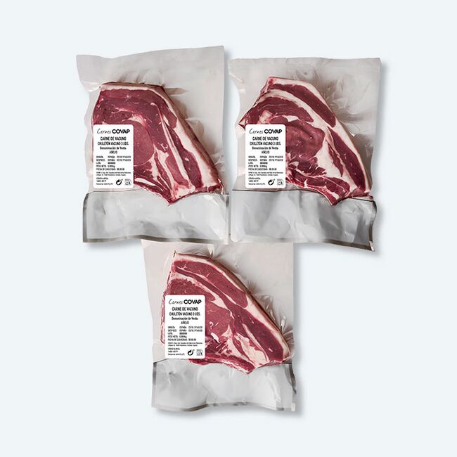 Chuletón de vacuno 3 unds reverso | Carnes COVAP