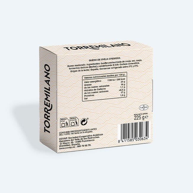 Queso de oveja cremoso madurado Torremilano