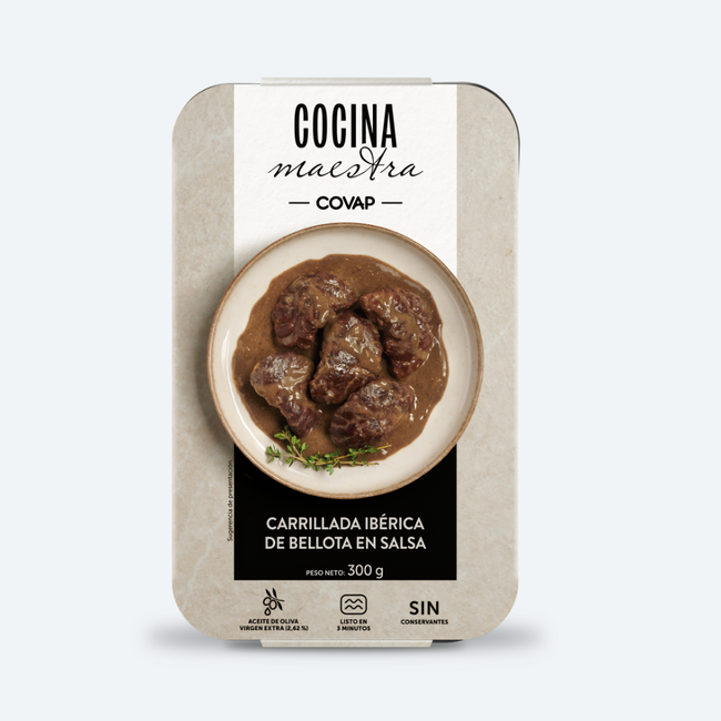 Carrillada ibérica de bellota en salsa | Platos preparados COVAP