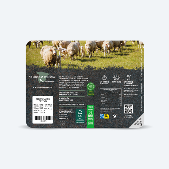 Chuletas piernas de cordero | Carnes COVAP