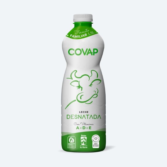 Leche Desnatada COVAP 1,5L | Lácteos COVAP