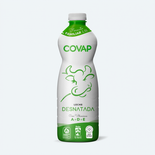 Leche Desnatada COVAP 1,5L | Lácteos COVAP