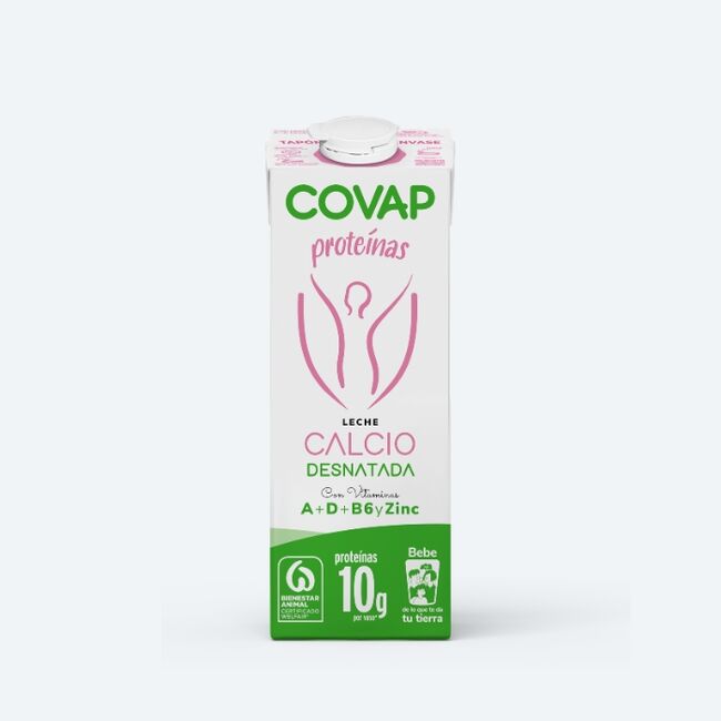 Leche Calcio Desnatada COVAP 1L | Lácteos COVAPLeche Calcio Desnatada COVAP 1L | Lácteos COVAP