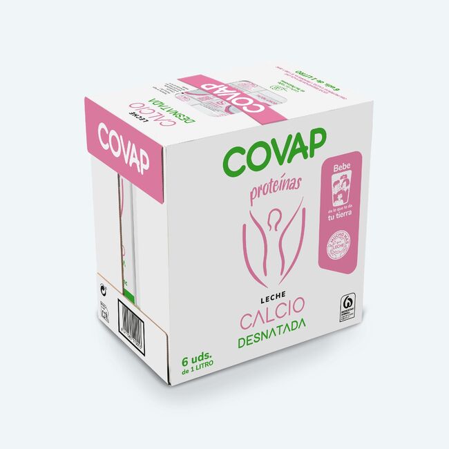 Leche Calcio Desnatada COVAP 1L | Lácteos COVAP