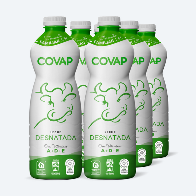 Leche Desnatada COVAP 1,5L | Lácteos COVAP