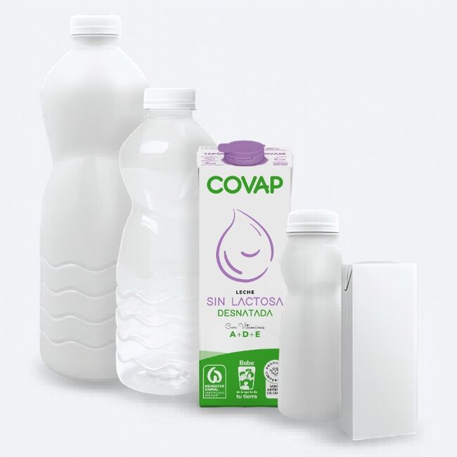 Leche Desnatada sin lactosa brik 1L | Lácteos COVAP