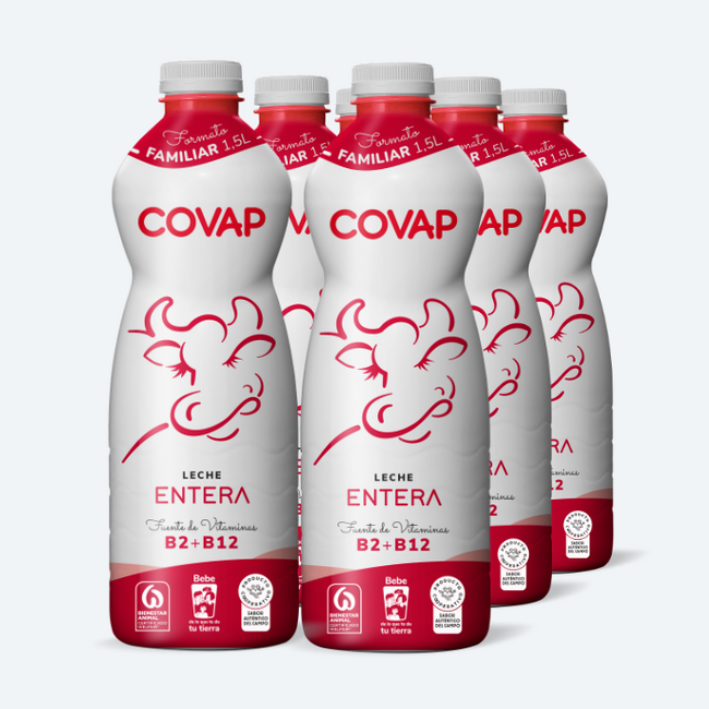 Leche Entera COVAP 1,5L | Lácteos COVAP