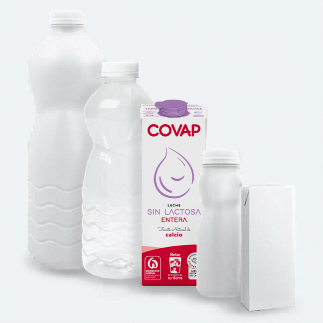 Leche Entera sin lactosa brik 1L | Lácteos COVAP