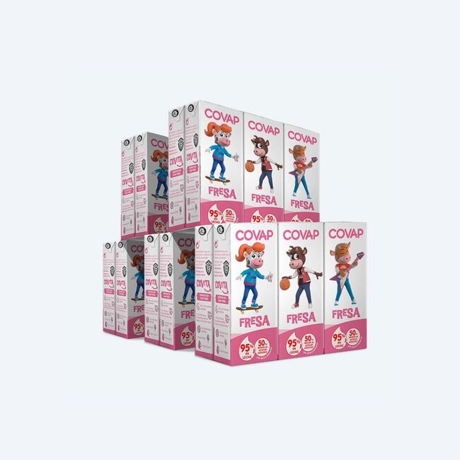 Batido de fresa COVAP | Lácteos COVAP