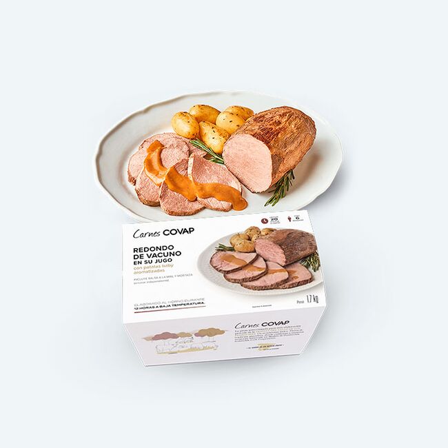 Redondo de vacuno en su jugo y envase | Carnes COVAP
