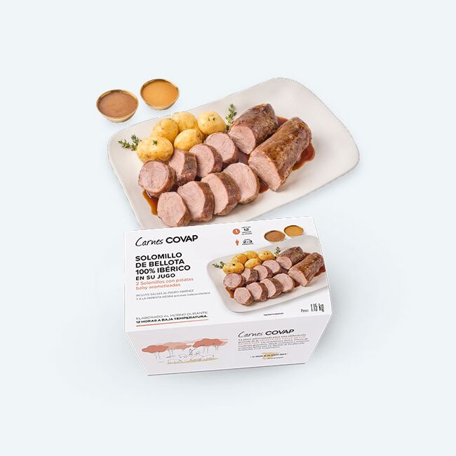 Solomillo de bellota 100% Ibérico en su jugo y envase | Carnes COVAP