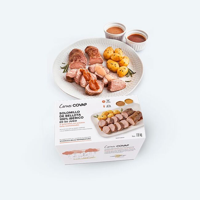 Solomillo de bellota 100% Ibérico en su jugo y envase | Carnes COVAP