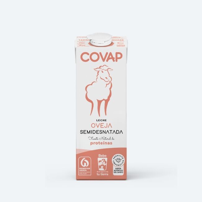 Leche de oveja semidesnatada COVAP  Lácteos COVAP