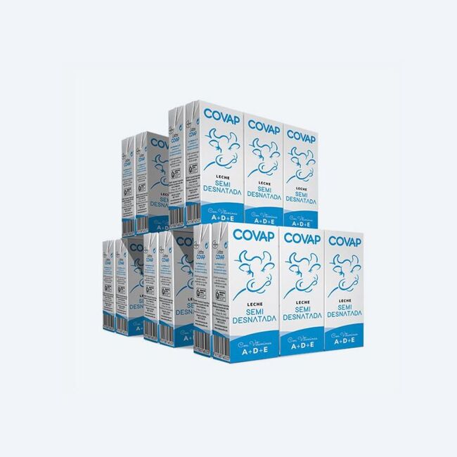 Leche Semidesnatada COVAP 200ml | Lácteos COVAP