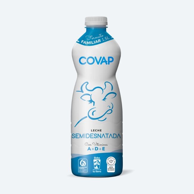 Leche Semidesnatada COVAP 1,5L | Lácteos COVAP