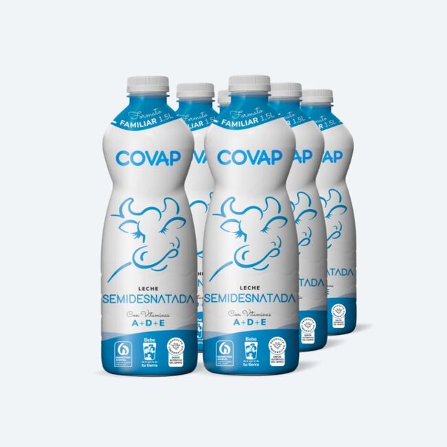 Leche Semidesnatada COVAP 1,5L | Lácteos COVAP