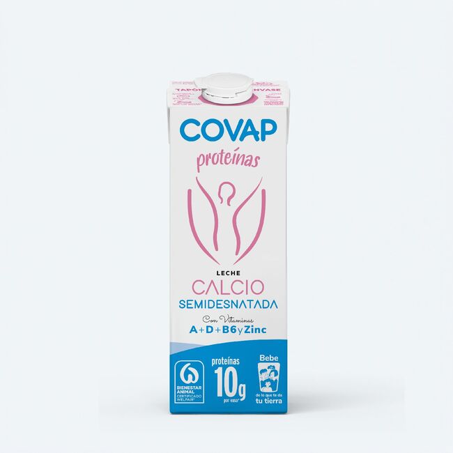 Leche semidesnatada Calcio COVAP | Lácteos COVAP