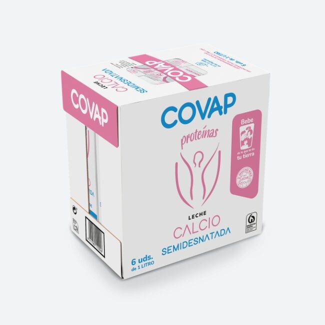 Leche semidesnatada Calcio COVAP | Lácteos COVAP