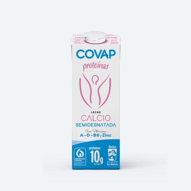 Leche semidesnatada Calcio COVAP | Lácteos COVAP